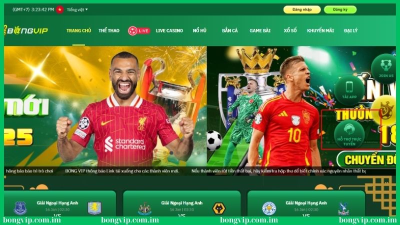 Liên hệ Bongvip qua nhiều kênh khác nhau 24/7