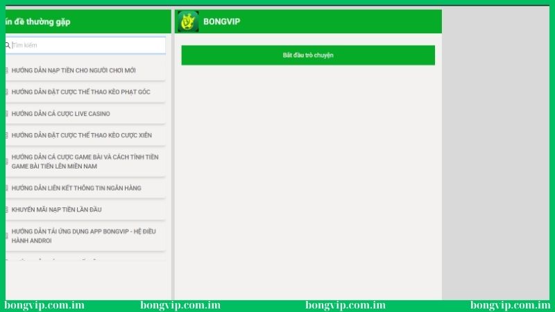 Trao đổi tại live chat trên website Bongvip cực tiện lợi 